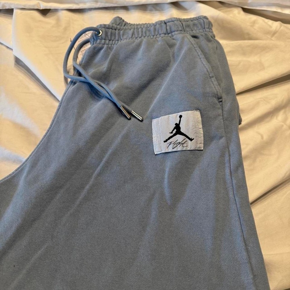 NWT Jordan Flight Sweatpants Men's Large Blue Fleece Joggers